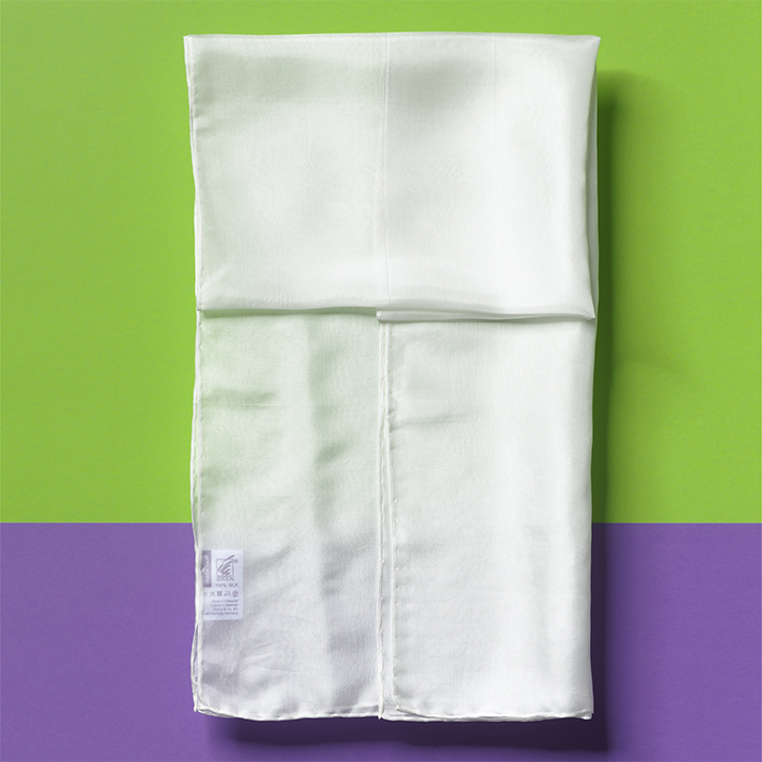 55050fVgbRkLZkz18L Schal Seide Pongé 06 140x45cm naturweiß