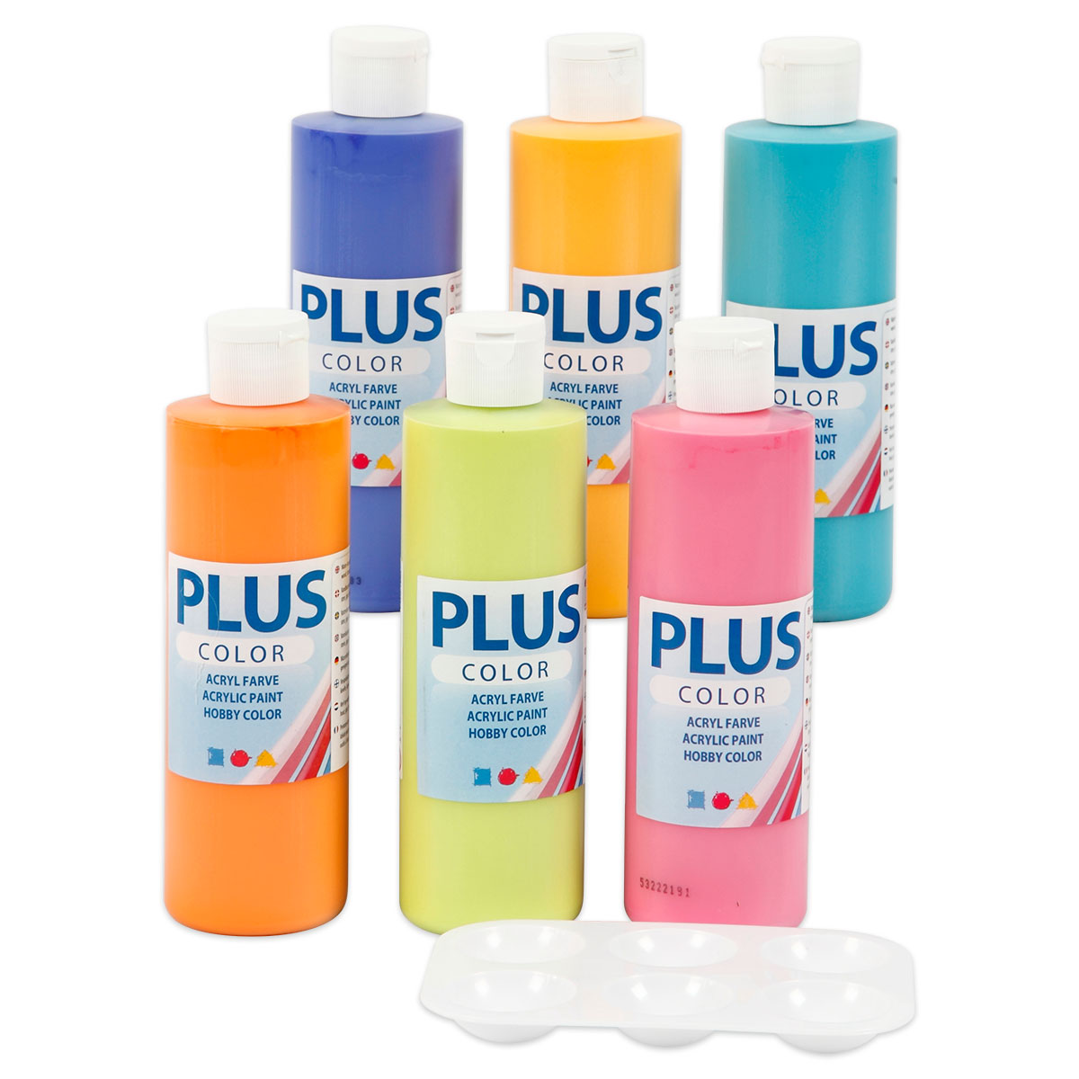 Plus Color Bastelfarbe 6 Farben à 250ml