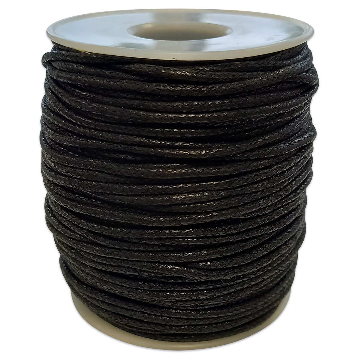 Baumwollkordel gewachst 2mm 50m schwarz