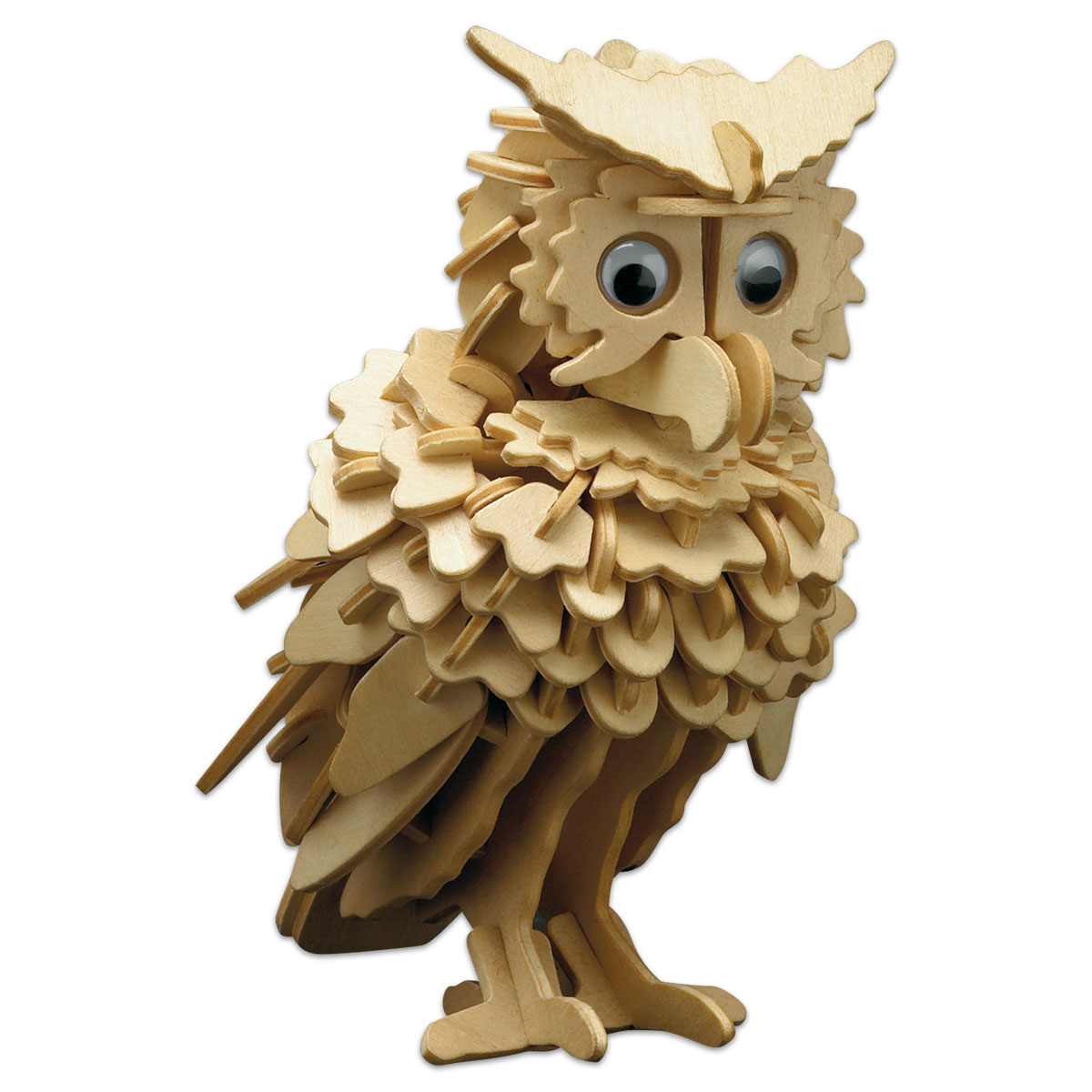 Holzbausatz Eule 10x18cm 147 Teile