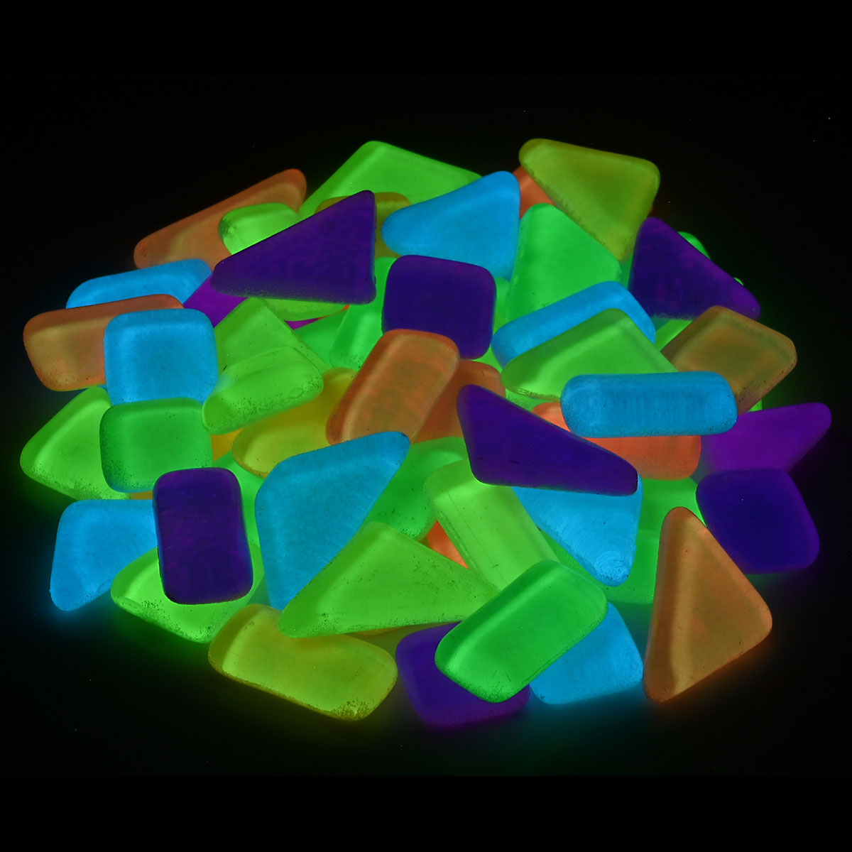 56609989_2 Mosaik Soft-Glas polygonal 5-20mm 200g nachtleuchtend mix
