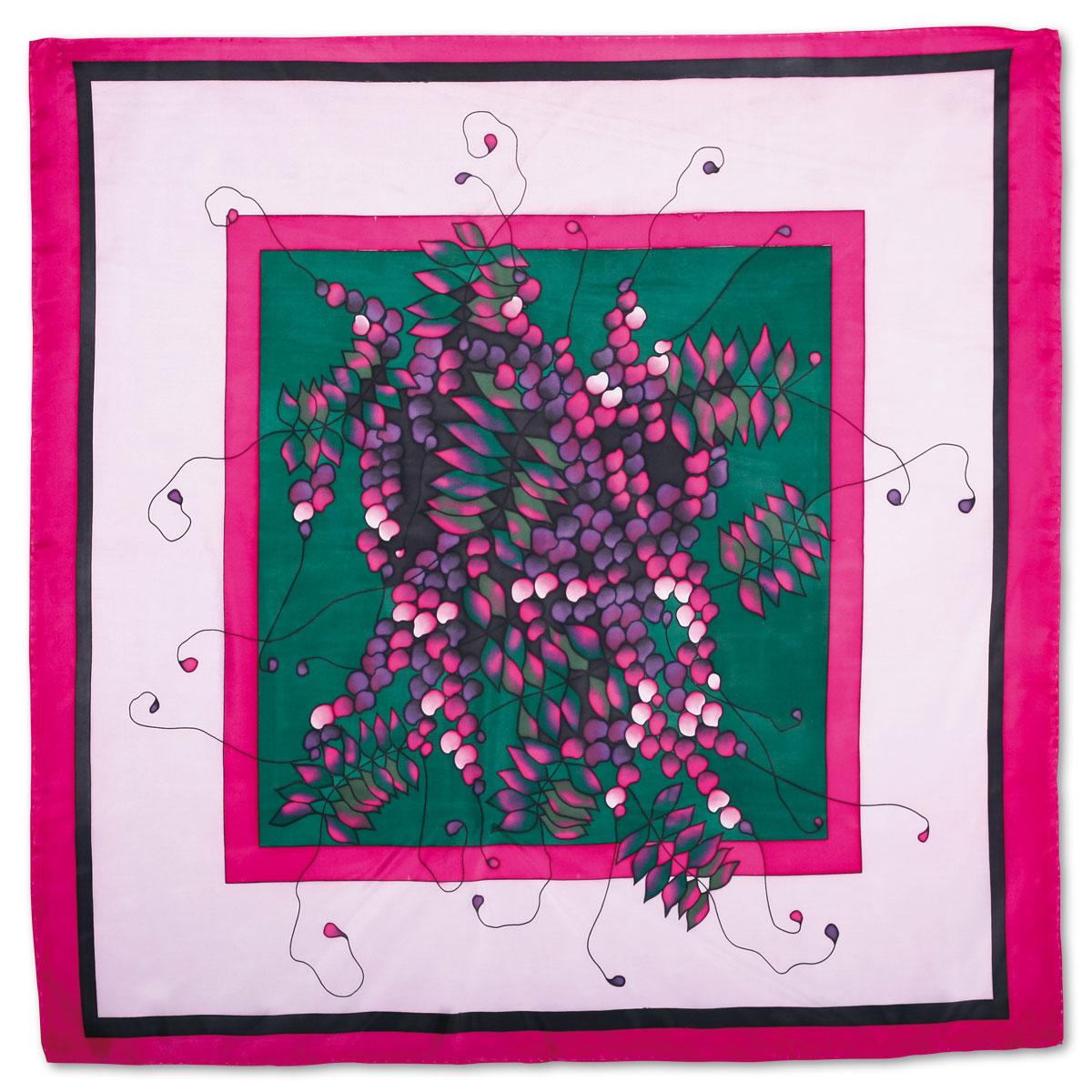 Tuch Gutta schwarz 90x90cm Glycine