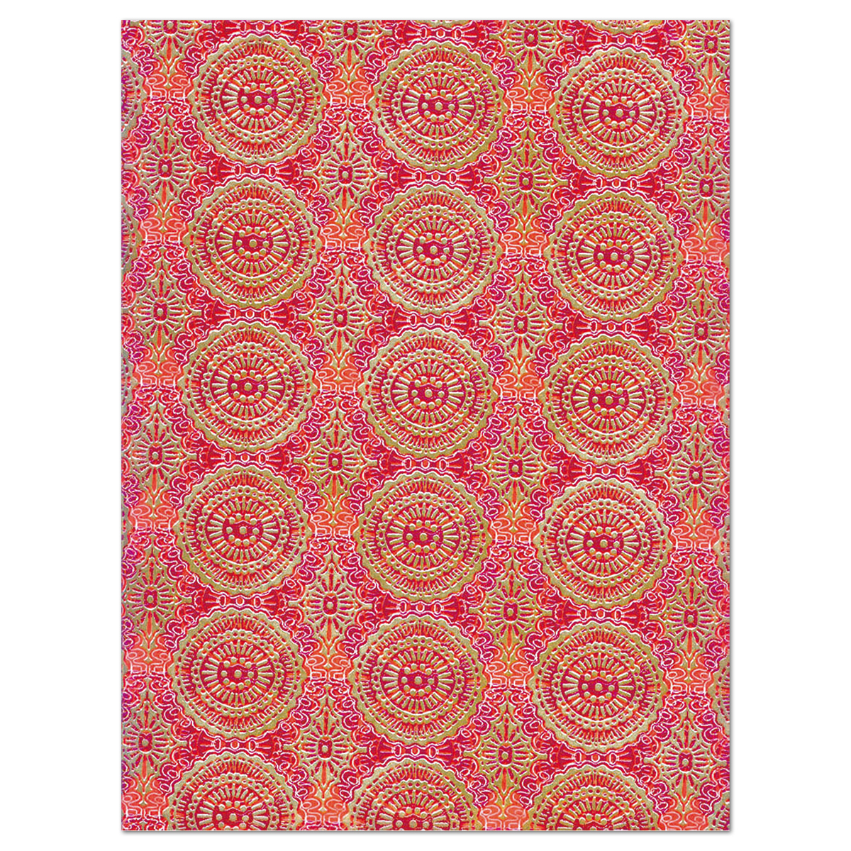 Decoupagepapier Ornament rot/goldfarben 3 Bl. Decoupagepapier Ornament rot/goldfarben 3 Bl.