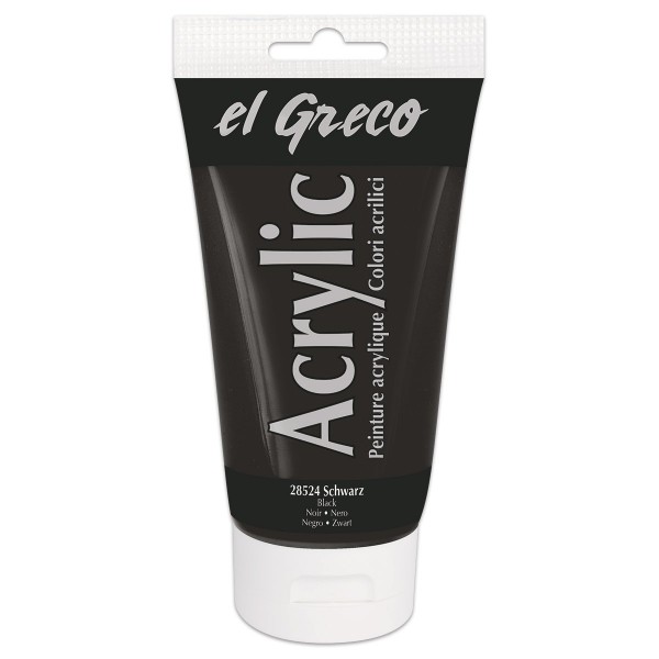 el Greco Acrylic 150ml schwarz