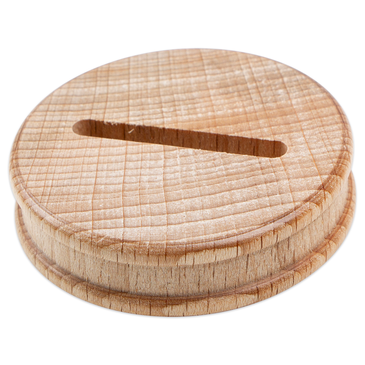 Sparstrumpfscheibe Holz 14x55mm natur