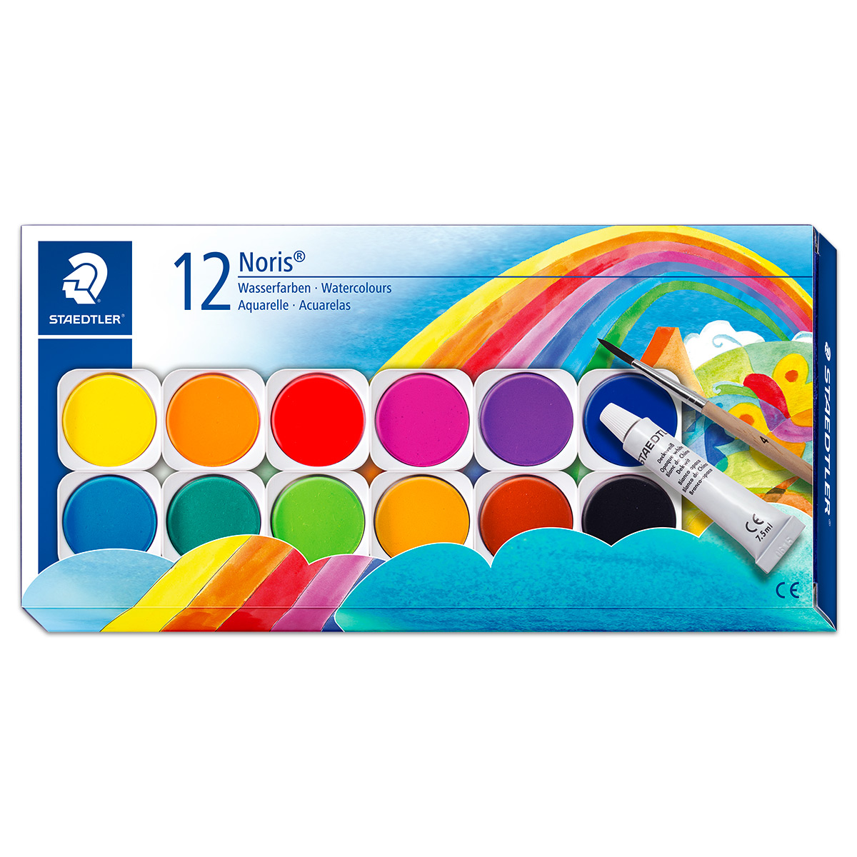 53288812_2 Noris Wasserfarben Kasten 12 Farben