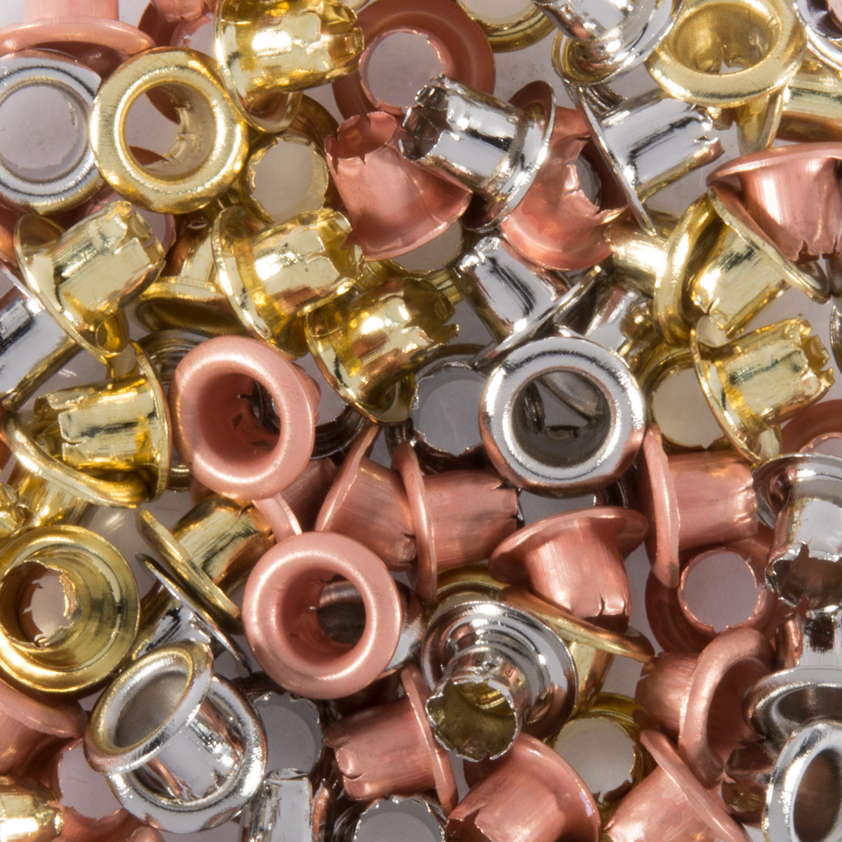 Ösen Metall 5mm ca. 100 St. silber-/gold-/bronzef.