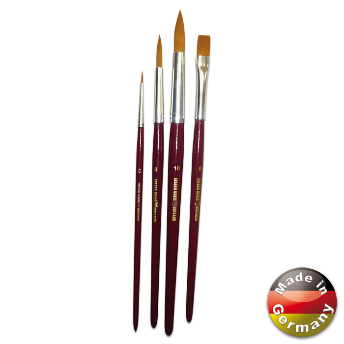 54797401a3g3EdPkz5E2Y Pinsel Synthetik rund/flach 4er-Set