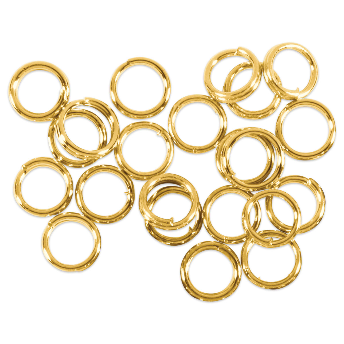 Spaltring/Zwischenring Metall 5mm 20 St. goldfarben
