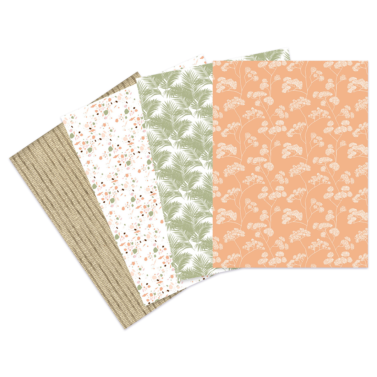 Decopatchpapier in Blisterpackung Mix & Patch 4 Bl. Terrakotta