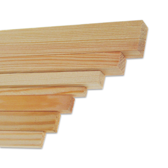 Kiefernleisten 10x20mm 1m 10 St. natur