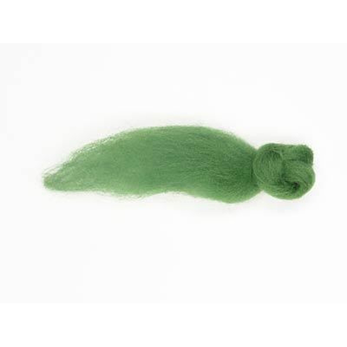 Kammzugwolle Merino 50g frühlingsgrün