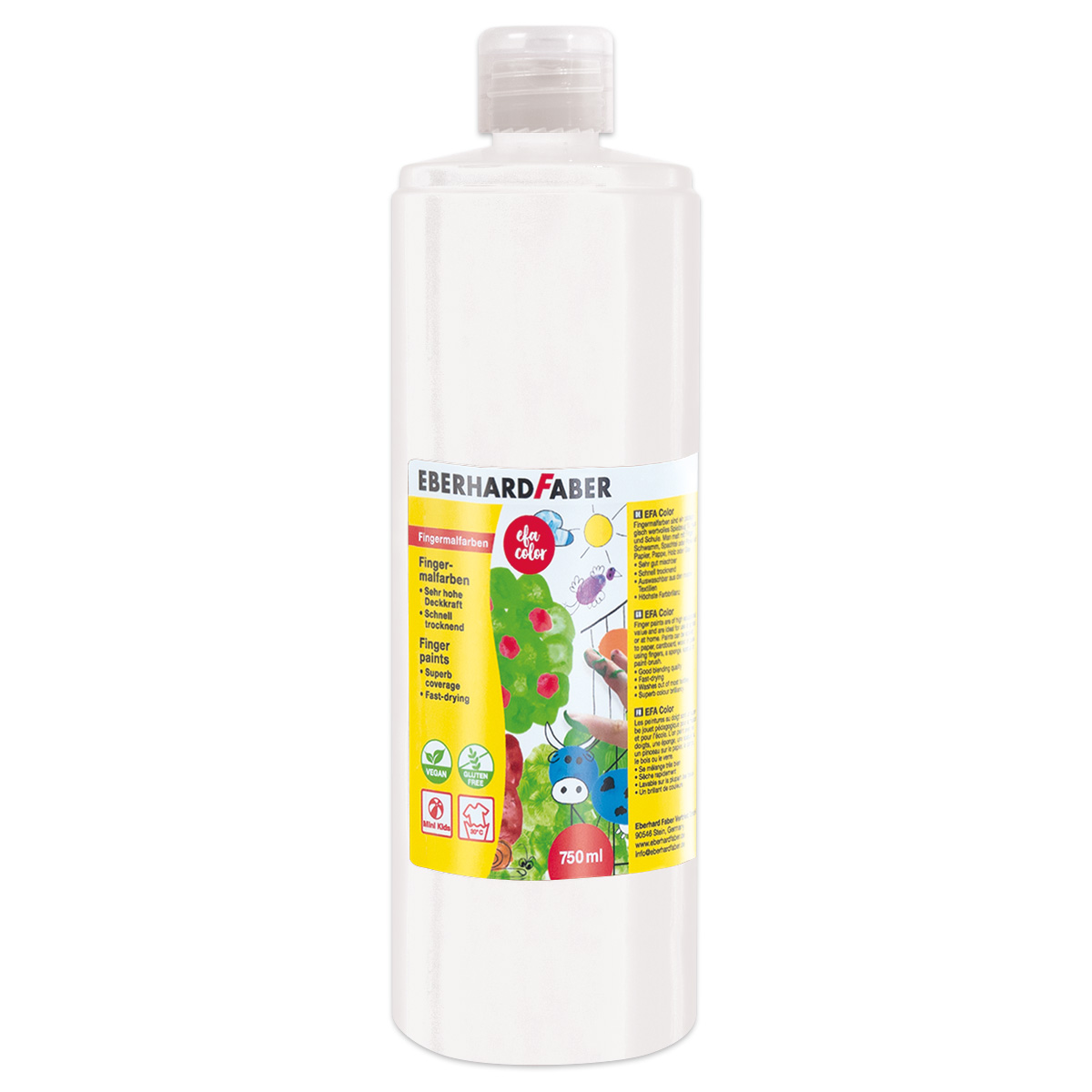 Fingermalfarbe - 750ml weiß