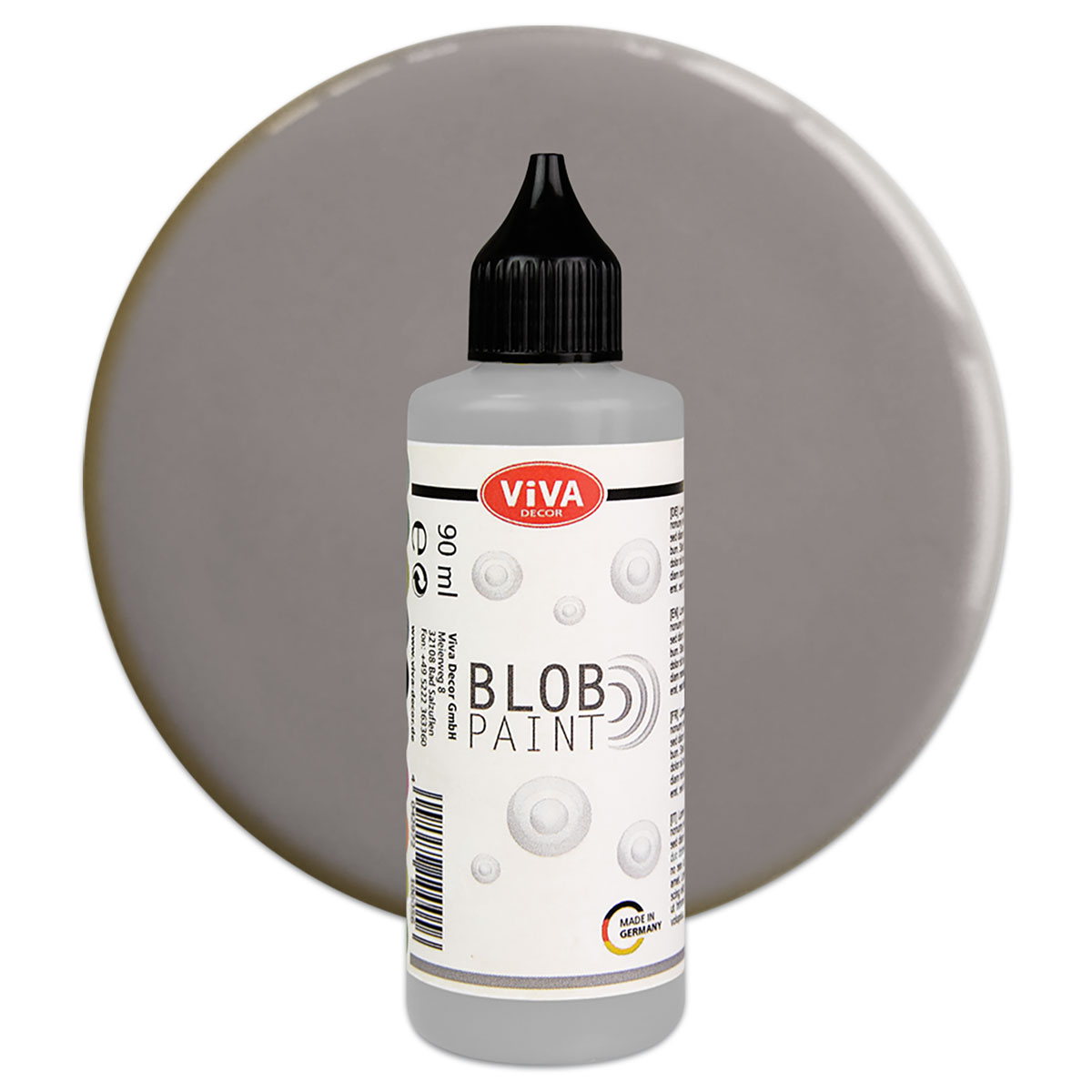 Viva Blob Paint Acrylfarbe 90ml grau