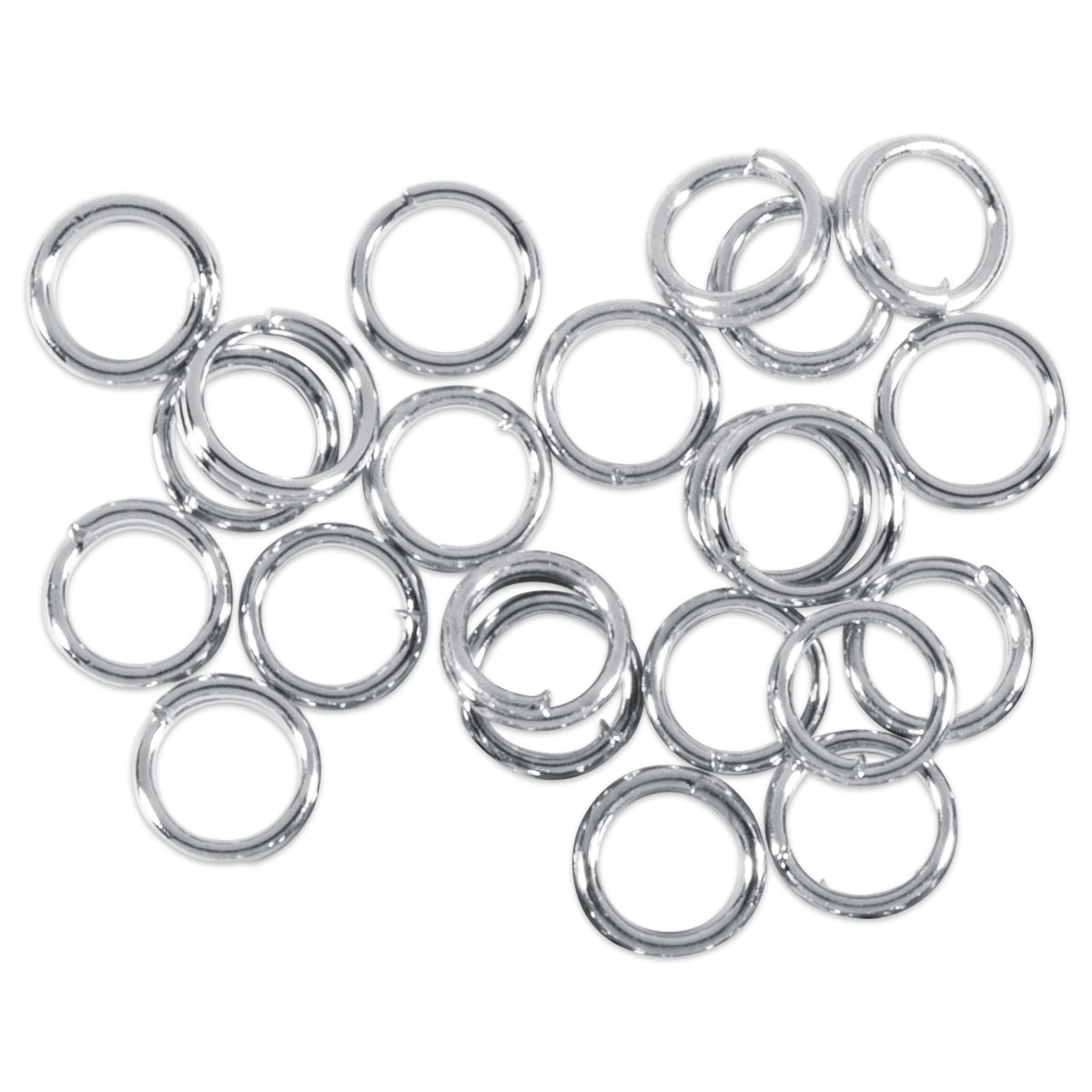 Spaltring/Zwischenring Metall 5mm 200 St. platinfarben