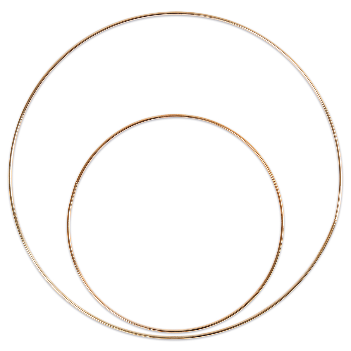 Metallring Ø 20cm 3mm rund goldfarben