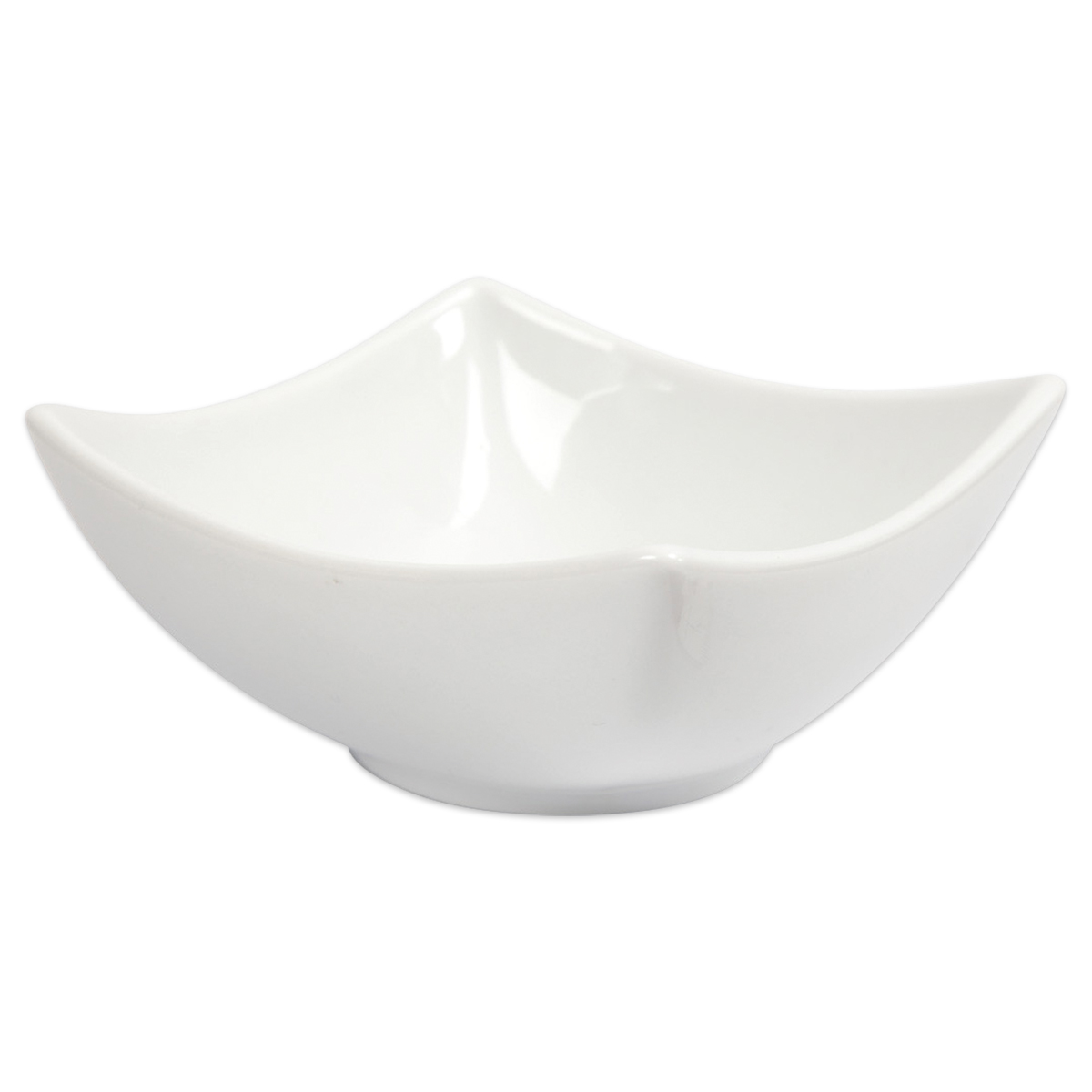 Keramikschalen glasiert Ø 10x4,5cm 2 St. weiß