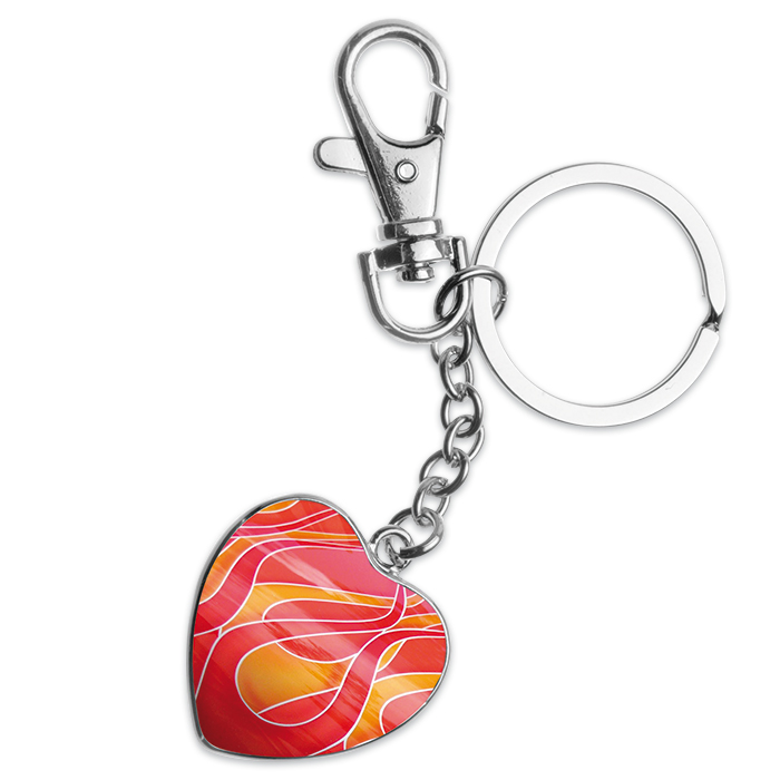 54963324_1 Schlüsselanhänger + Cabochon 32x32mm Herz silberf.