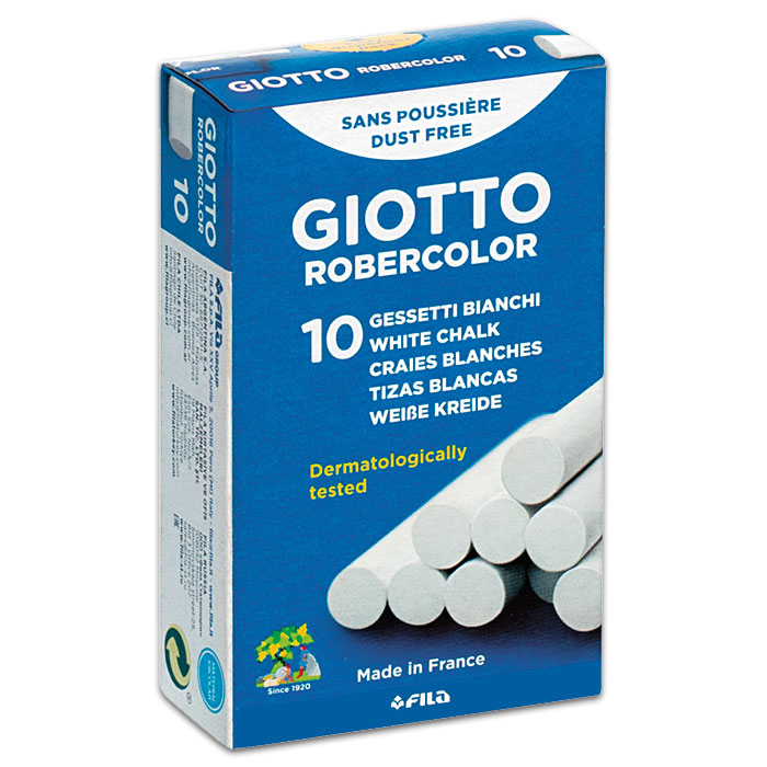 Giotto Wandtafel-Kreide rund 10x90mm 10 St. weiß
