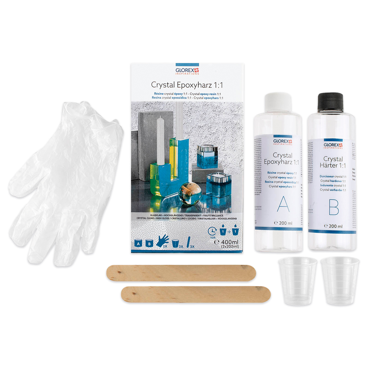 Crystal Epoxyharz 1:1 Set 400ml