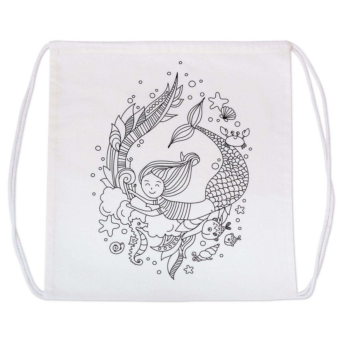 Sportbeutel 38x42cm Mermaid