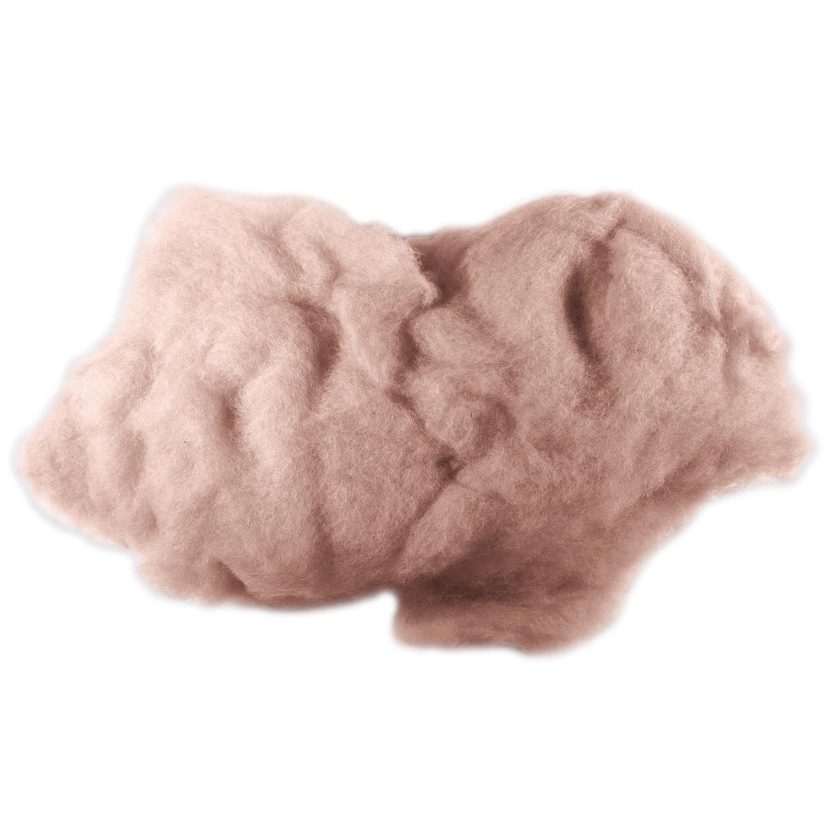 Krempelwolle max. 27mic 100g haut/modebraun