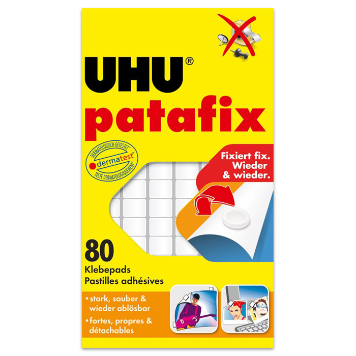 UHU Tac patafix Klebepads 80 St. weiß