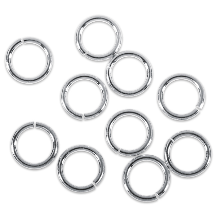 Spaltring/Zwischenring Metall 10mm 20 St. platinfarben