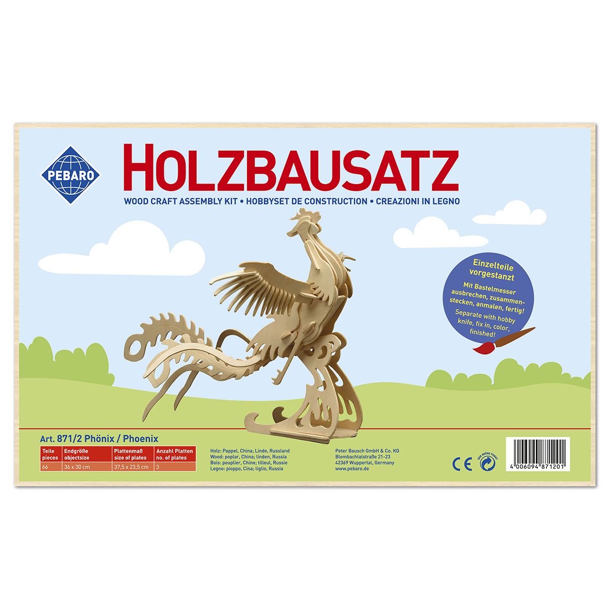 58700871_1 Holzbausatz Phönix 36x30cm 66 Teile