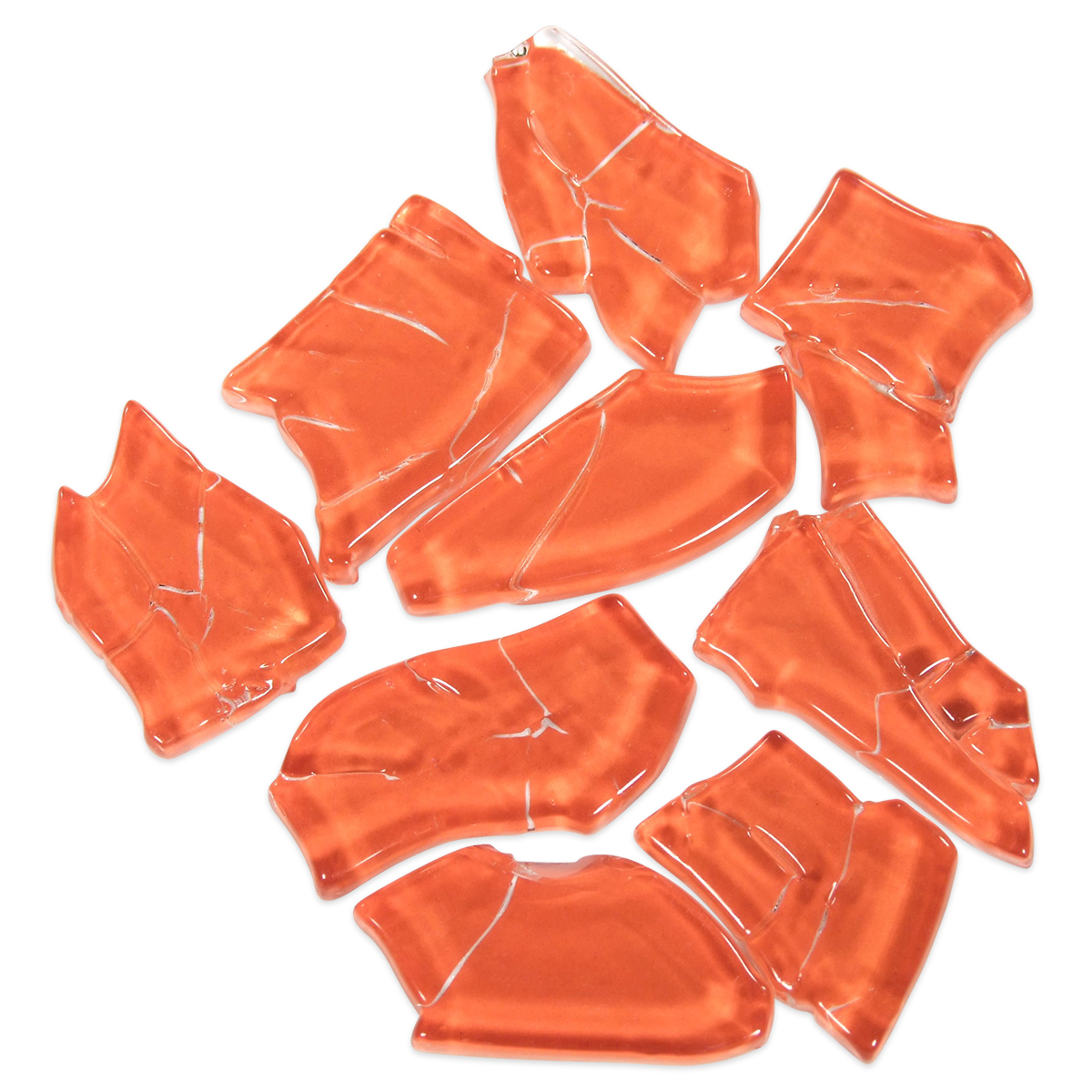 Crash Glas polygonal 500g ca. 190 Steine rot Crash Glas polygonal 500g ca. 190 Steine rot
