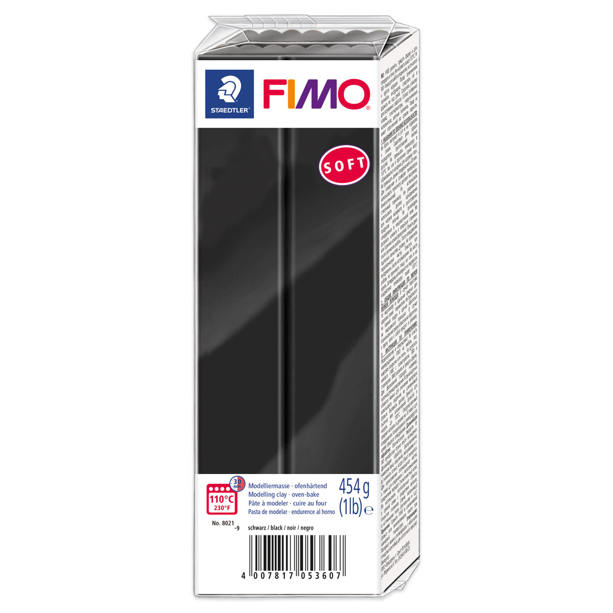 FIMO soft Großblock 454g schwarz