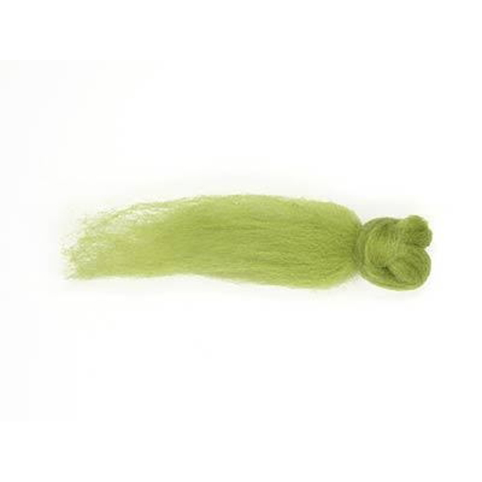 Kammzugwolle Merino 50g hellgrün
