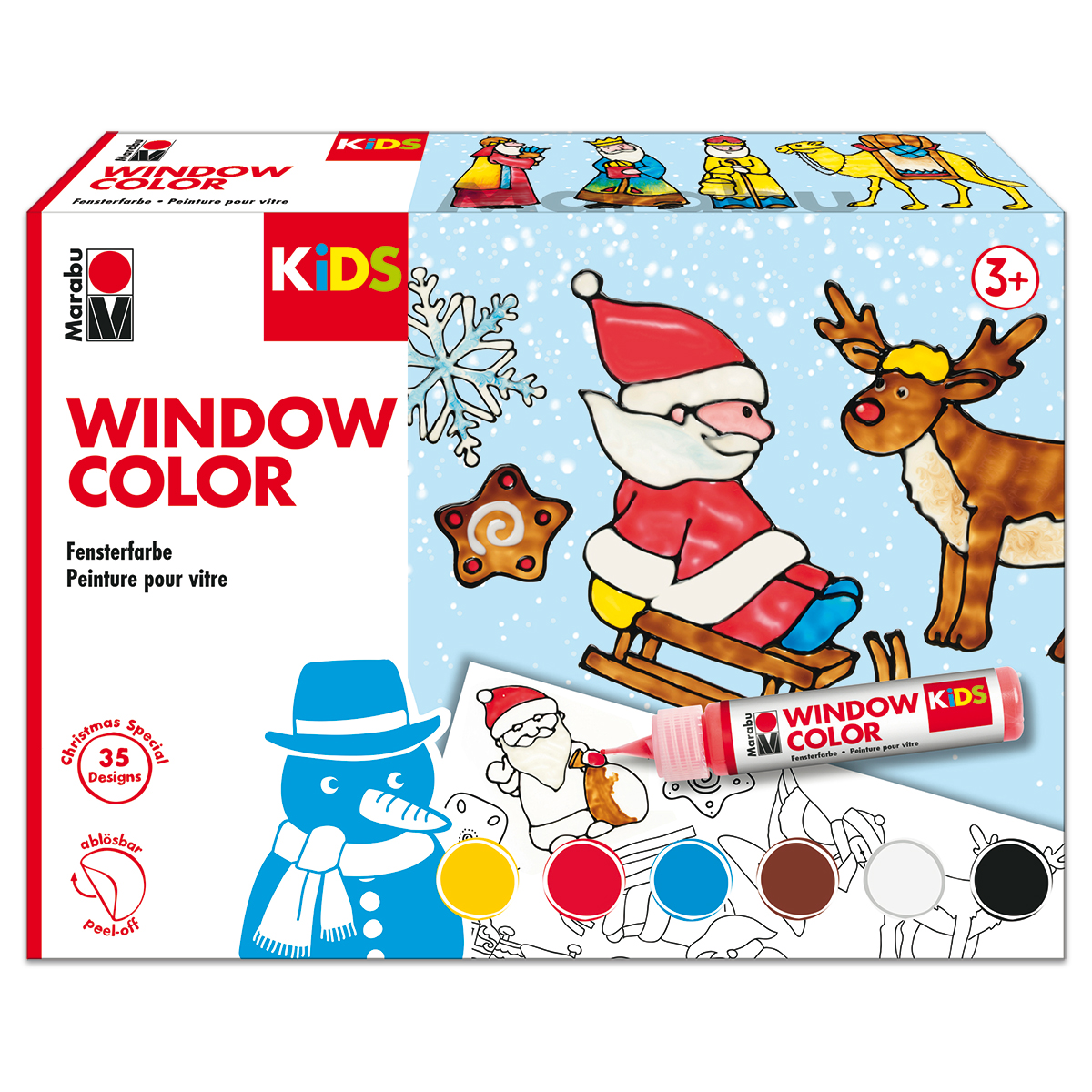 Marabu Kids Window Color-Set Christmas