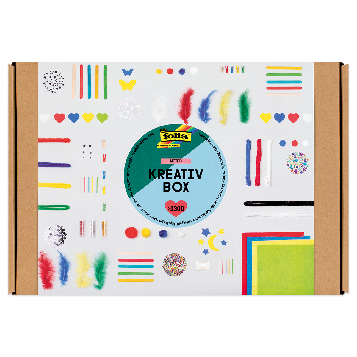 Kreativbox-Set Mixed ca. 1.300-teilig