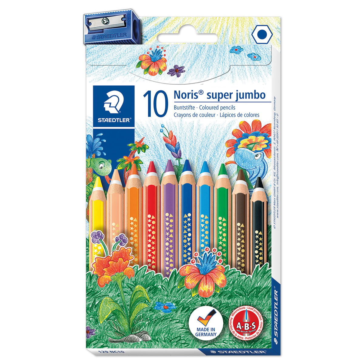 53212910IrbQdGo5DOC01 Noris super jumbo 129 Farbstifte Mine 6mm 10 St./Farben