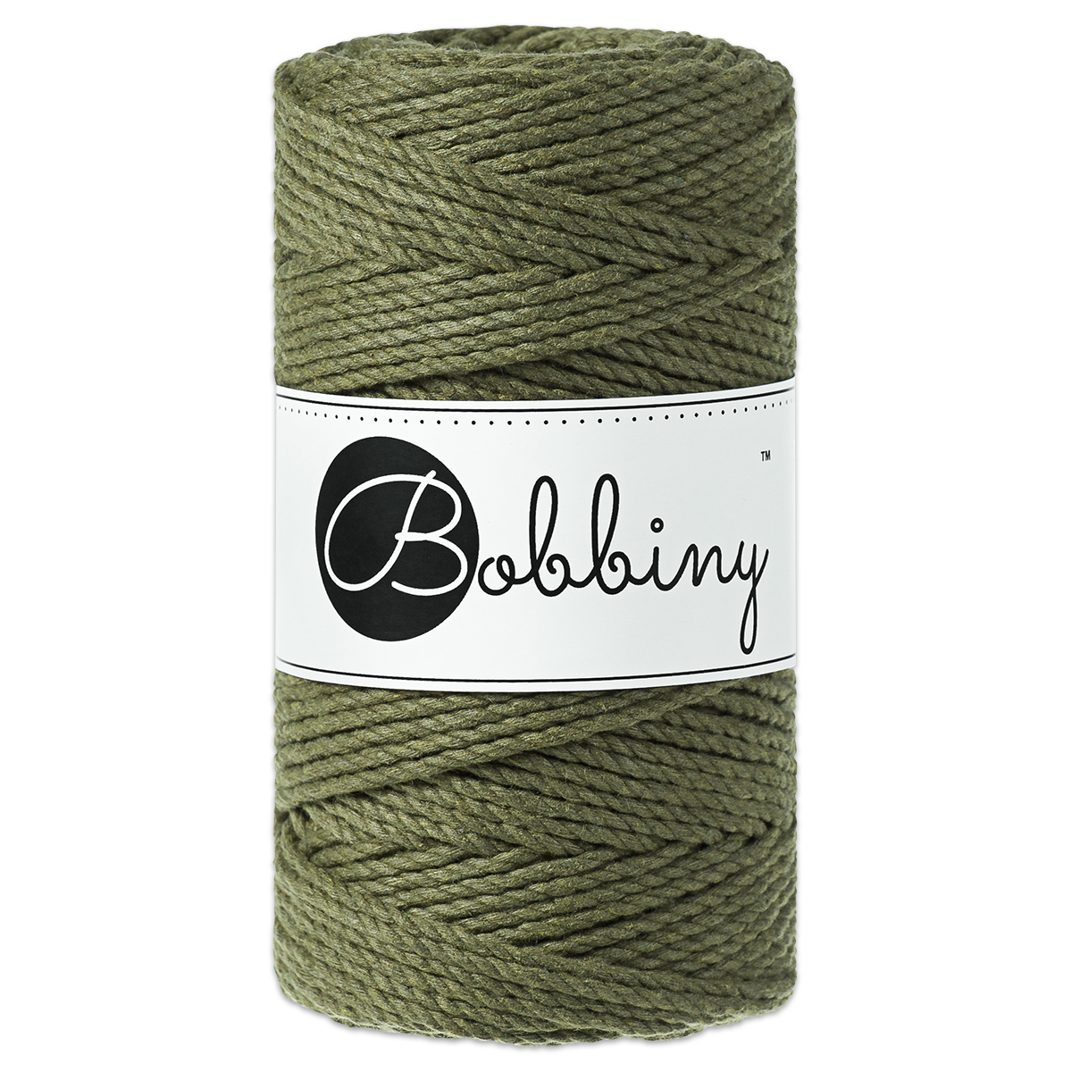 Bobbiny 3PLY Makramee-Kordel Ø 3mm avocado
