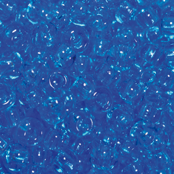 Rocailles transparent 2,6mm 500g aqua hell