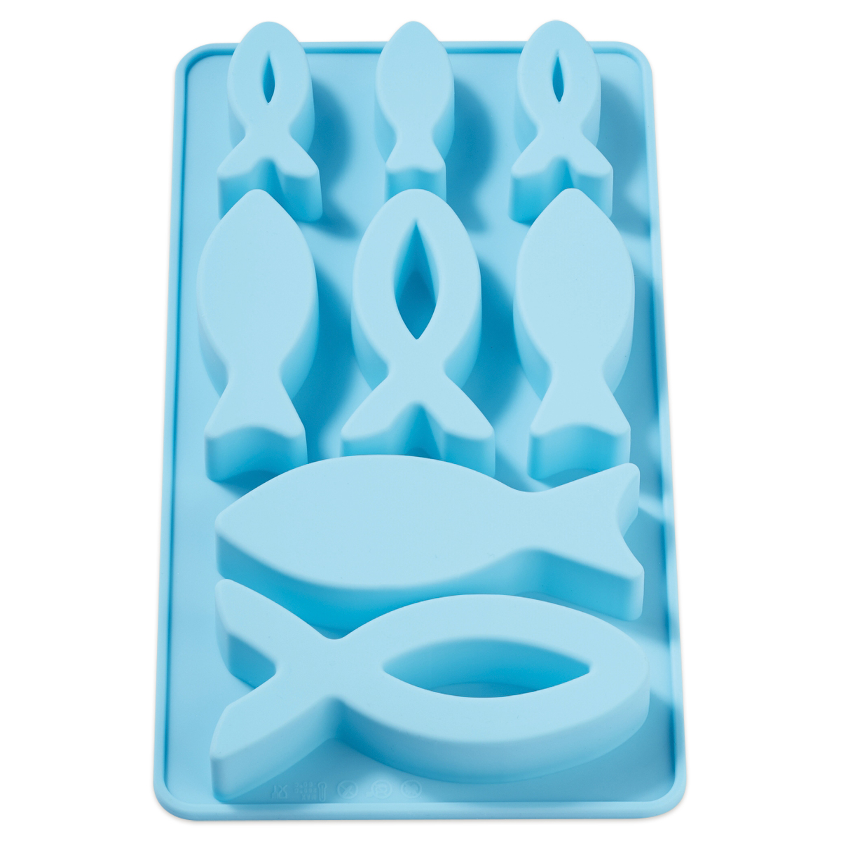 Silikonform Fische 21x11,5cm 3 Motive/Größen