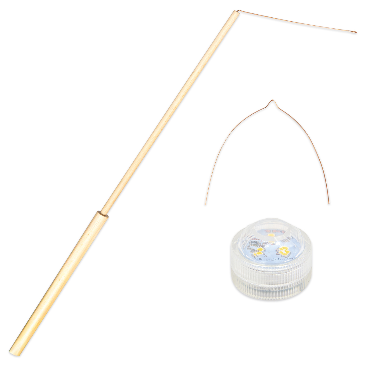 Laternenstab & LED Set 4-teilig
