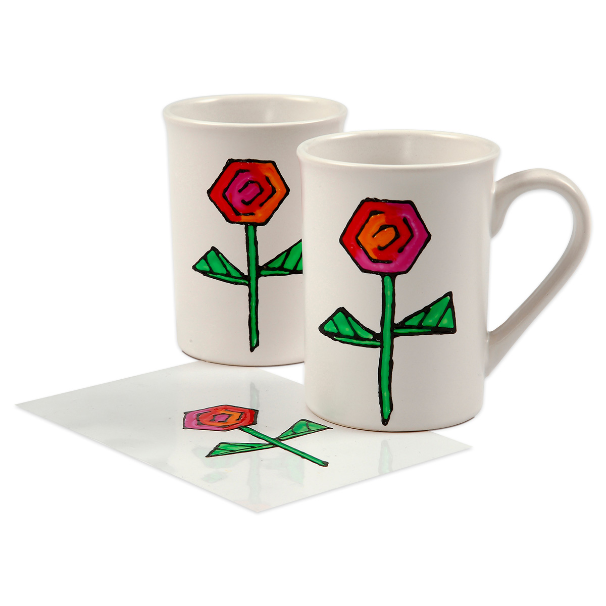 50355597_6 Tasse Porzellan Ø 6,9-7,4x10cm weiß