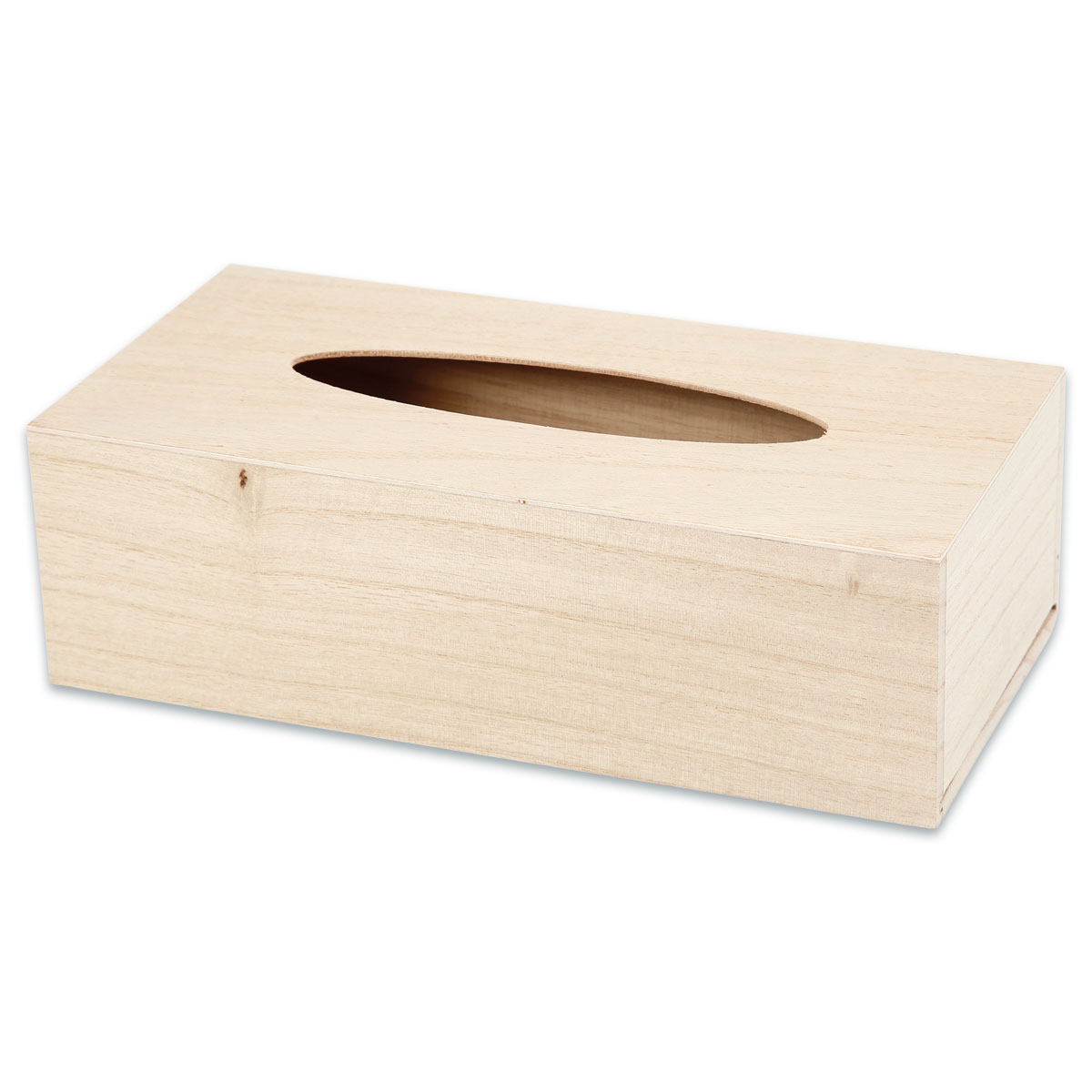 Kosmetiktücherbox Holz 27x14x8cm natur