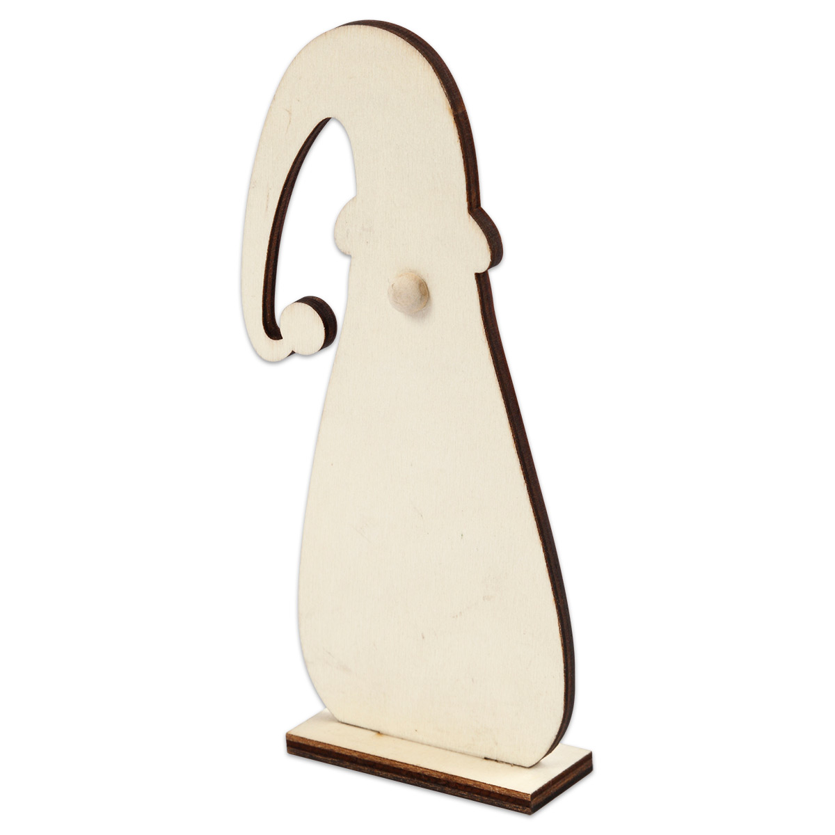Weihnachtswichtel Holz 3mm 7x15cmcm natur