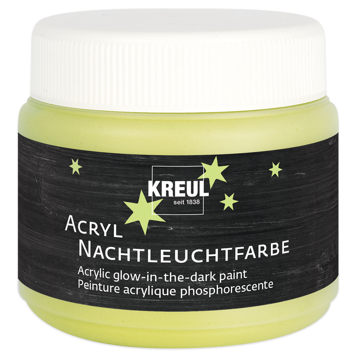KREUL Acryl-Nachtleuchtfarbe 150ml gelb