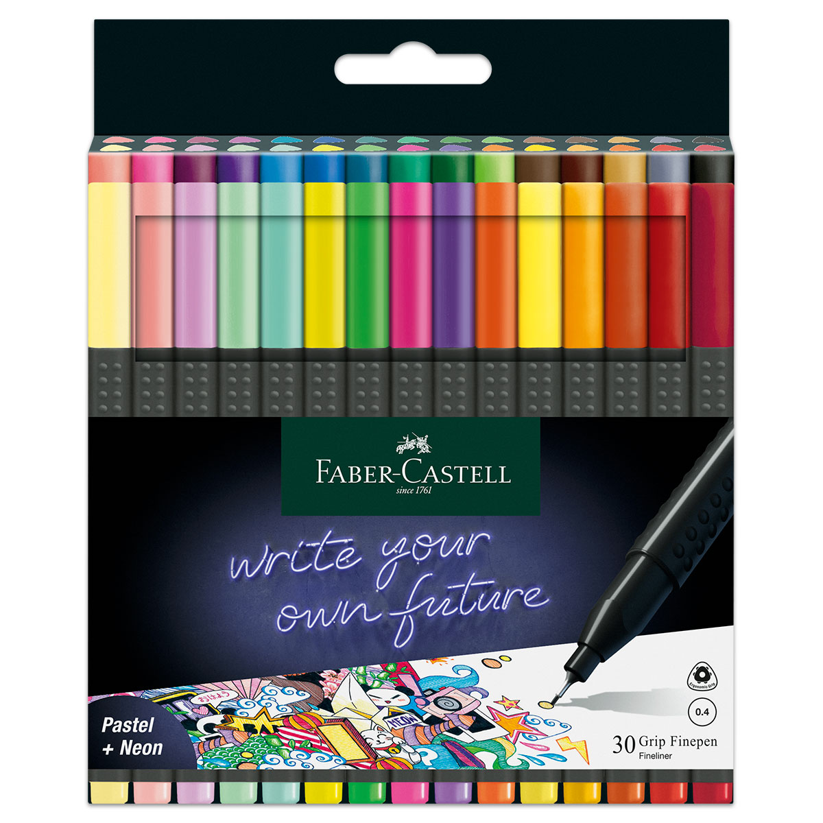 Faber-Castell Grip Fineliner 20 St./Farben