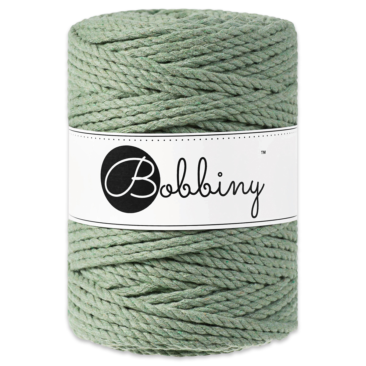 Bobbiny 3PLY Makramee-Kordel Ø 5mm eucalyptus green