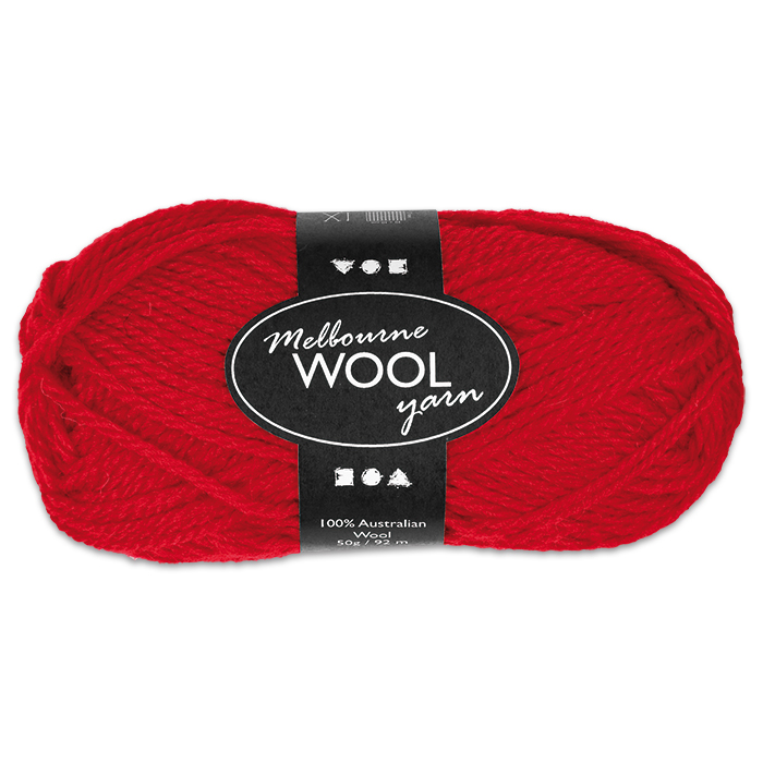 Garn Melbourne Filzwolle 50g rot