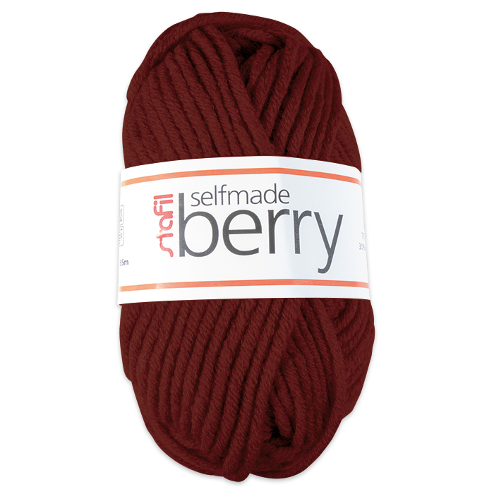 Wolle Berry 6-7mm 50g bordeaux