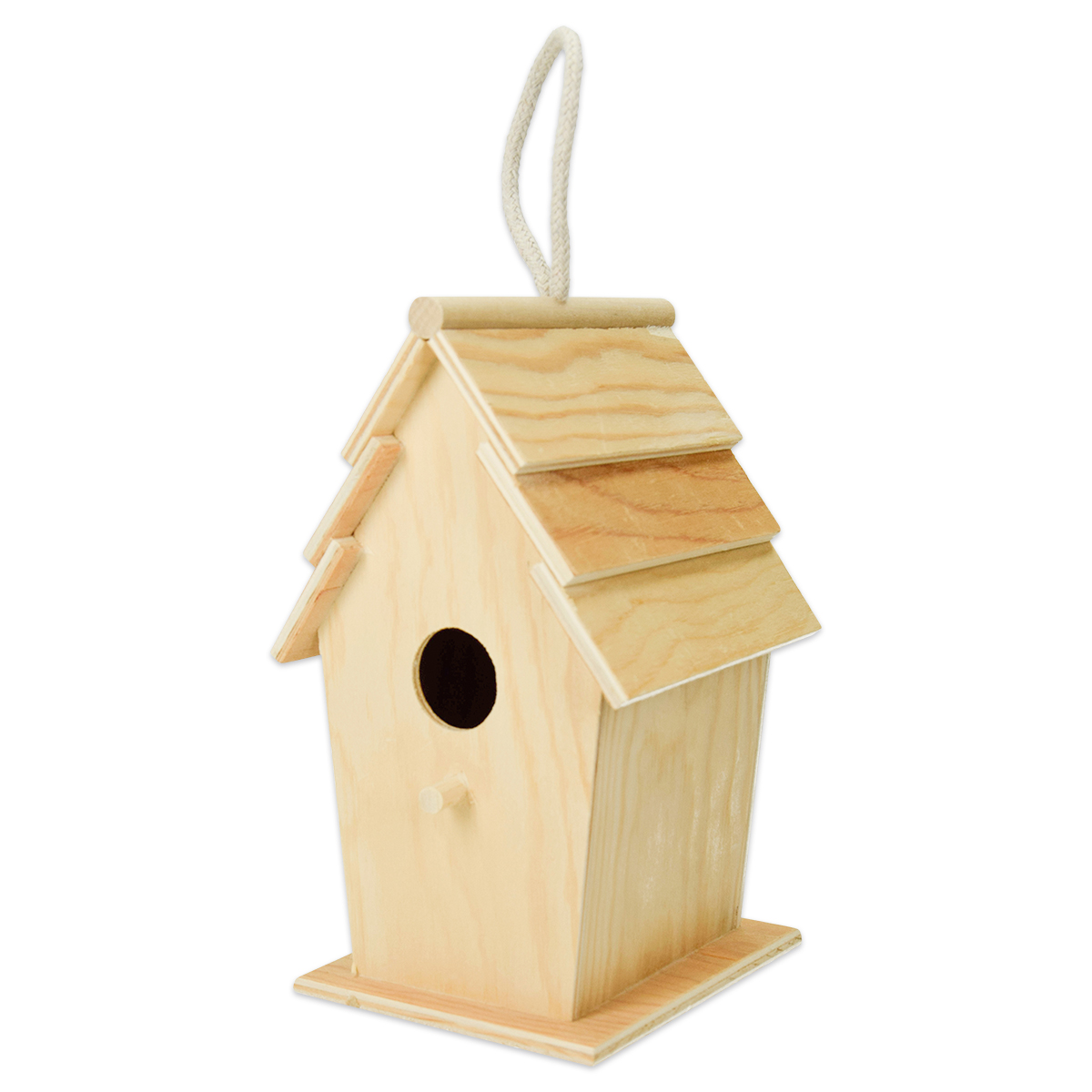 Vogelhaus rechteckig 13x10,6x22cm natur