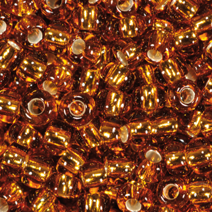 Rocailles transparent 2,6mm 17g dunkeltopas