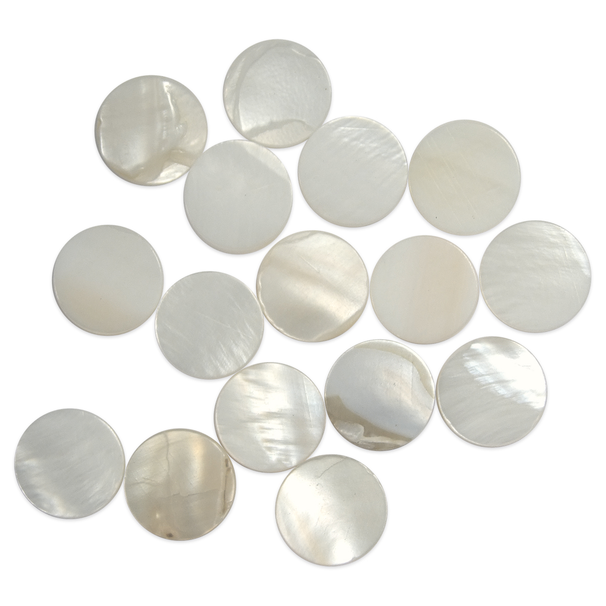 Perlmutt-Mosaik rund 10mm 1-2mm 200g ca. 540 St. Perlmutt-Mosaik rund 10mm 1-2mm 200g ca. 540 St.